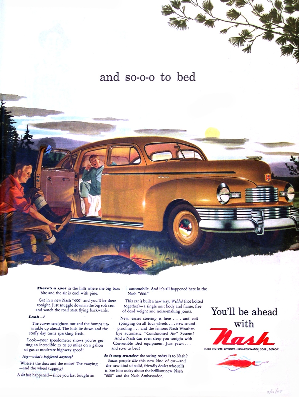 1947 Nash Auto Advertising